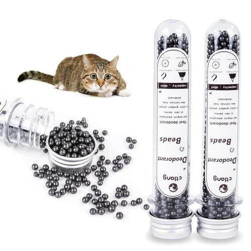 Activated Carbon Cat Litter Deodorizer Beads – Natural Odor Control for Cat Litter Boxes