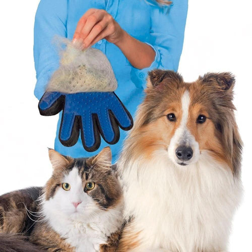 Pet Grooming Glove – Deshedding & Hair Removal Massage Glove for Dogs, Cats & Other Pets