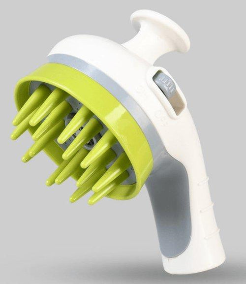 Pet Shower Brush with Shampoo Dispenser – Soft Silicone Bath Brush