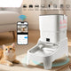 4.5L Elevated Smart Pet Feeder — 15cm Raised Stand, 1080P Camera or Key Control for Cats & Dogs