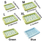 Square Cooling Pet Bed with Neck Support — Breathable, Waterproof & Anti-Slip for Dogs & Cats