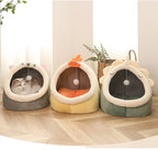 Cozy Cave Cat Bed — Soft, Foldable & Machine Washable