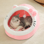 Cozy Cave Cat Bed — Soft, Foldable & Machine Washable
