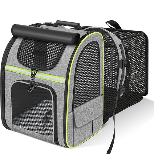 Cat Carrier Backpacks Expandable Cat Backpack with Shade Cover, Breathable Mesh Pet Carrier Backpack Bag for Travel Hiking Campi Stone's Store