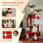 Large Multi-Level Cat Tree & Tower – Sisal Scratching Posts, Spacious Condos, Hammock & Padded Perches for Indoor Cats