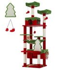 Large Multi-Level Cat Tree & Tower – Sisal Scratching Posts, Spacious Condos, Hammock & Padded Perches for Indoor Cats