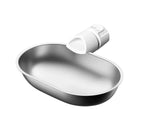 New Stainless Steel Bowl Pet Intelligent Pouring Water Dispenser Automatically Purifies The Wireless Drinking Bowl For Cats