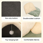 Cozy Cave Cat Bed — Soft, Foldable & Machine Washable