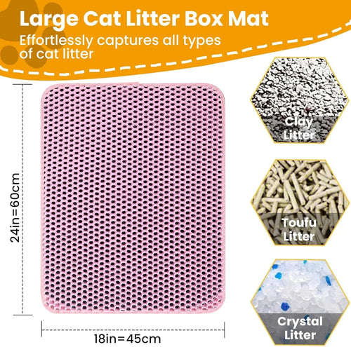 Waterproof Double-Layer Cat Litter Mat Shop1105287863 Store