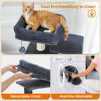 Large Multi-Level Cat Tree & Tower – Sisal Scratching Posts, Spacious Condos, Hammock & Padded Perches for Indoor Cats