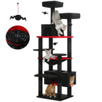 Large Multi-Level Cat Tree & Tower – Sisal Scratching Posts, Spacious Condos, Hammock & Padded Perches for Indoor Cats
