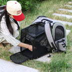 Cat Carrier Backpacks Expandable Cat Backpack with Shade Cover, Breathable Mesh Pet Carrier Backpack Bag for Travel Hiking Campi Stone's Store