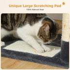 Large Multi-Level Cat Tree & Tower – Sisal Scratching Posts, Spacious Condos, Hammock & Padded Perches for Indoor Cats