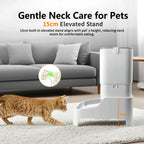 4.5L Elevated Smart Pet Feeder — 15cm Raised Stand, 1080P Camera or Key Control for Cats & Dogs