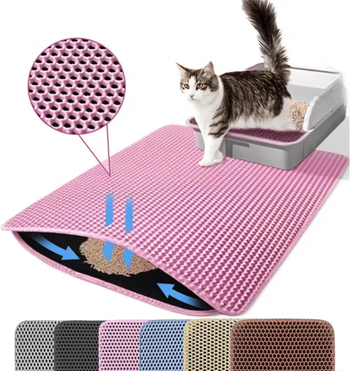 Waterproof Double-Layer Cat Litter Mat Shop1105287863 Store