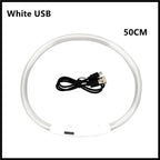 USB Rechargeable LED Dog Collar – Adjustable Light-Up Safety Collar with 3 Glow Modes for Dogs & Cats