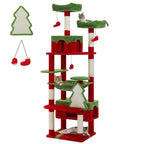 Large Multi-Level Cat Tree & Tower – Sisal Scratching Posts, Spacious Condos, Hammock & Padded Perches for Indoor Cats