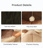 Cozy Cave Cat Bed — Soft, Foldable & Machine Washable