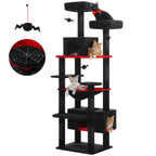 Large Multi-Level Cat Tree & Tower – Sisal Scratching Posts, Spacious Condos, Hammock & Padded Perches for Indoor Cats