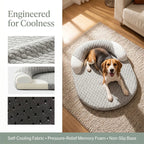 Cooling Pet Bed with Ice Silk Fabric | Breathable Summer Sofa Bed for Dogs & Cats