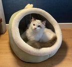 Cozy Cave Cat Bed — Soft, Foldable & Machine Washable
