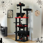 Large Multi-Level Cat Tree & Tower – Sisal Scratching Posts, Spacious Condos, Hammock & Padded Perches for Indoor Cats