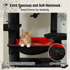 Large Multi-Level Cat Tree & Tower – Sisal Scratching Posts, Spacious Condos, Hammock & Padded Perches for Indoor Cats