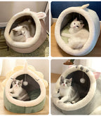 Cozy Cave Cat Bed — Soft, Foldable & Machine Washable